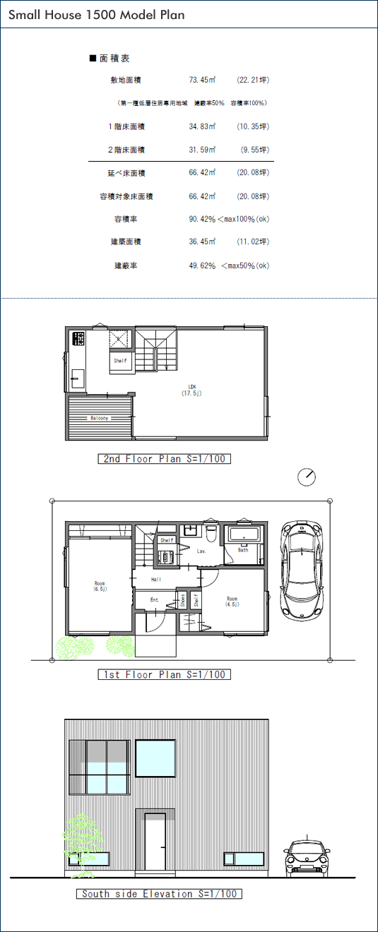 Small House 1500 Model Plan