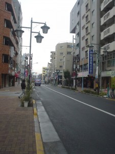 お店の前の通り