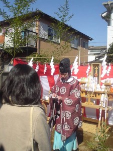 地鎮祭の様子