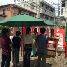 地鎮祭の様子