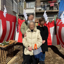 地鎮祭の様子